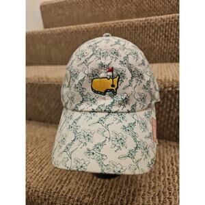 NWT MASTERS Golf Ladies Fit Green and White Floral HAT PGA Augusta National